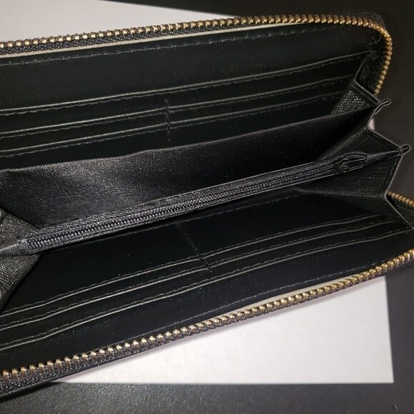 Alyssa Black Croc Print Wallet - Picture 4 of 6